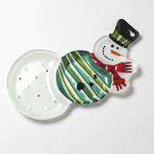PLATE, SNOWMAN  3